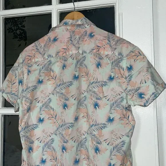 Pullin Pull-in tropical Hawaiian vacation button down short sleeve shirt size M - Picture 5 of 16